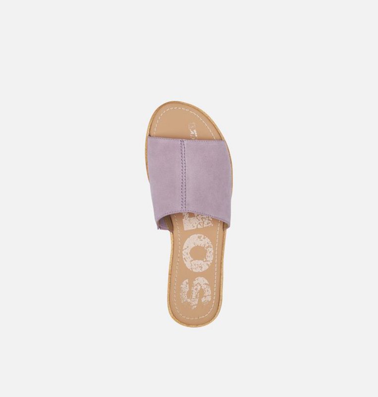 Womens Slides Pink - Sorel Ella™ Block - 053-YKRMSW